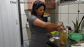 Beautiful Latina Pornstar Sarah Rosa Prepares For Hot Sex Scenes