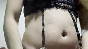 curious crossdresser explores wild toy play