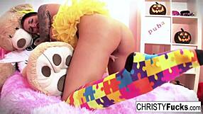 Hot Christy Mack Dresses For Halloween Then Masturbates