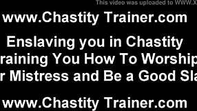 femdom mistress humiliates slave with handjob denial in pov bdsm session