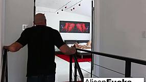 Curvy Alison Tyler Gets Blowjob And Fucks In Bedroom! Her Pussy And Tits Exposed.