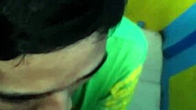 Straight guy interacts with gay older man in a casual setting.