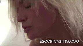 casting an amateur blonde in a client's home for interview