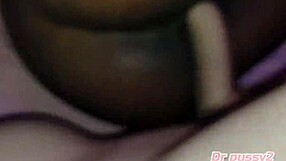 vibrating platforms seller helps ebony client in lingerie part 2