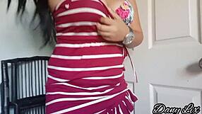 Latina Shows Big Tits In Florida