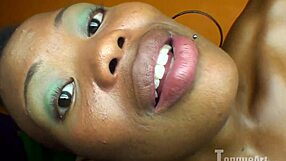 Breanna Gets Super Close For Intense Oral Fetish Action