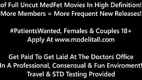 Enfermera traviesa Aria Nicole se abre para doctor Tampa en examen hospitalario