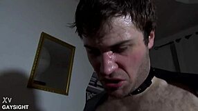 Twink bound on master's monster cock?