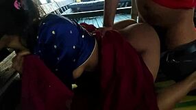 Bengali Girl in Red Saree Gets Outdoor Doggystyle Sex with Natural Tits