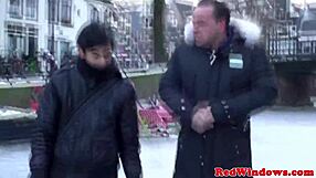 Real Dutch Hooker Getting Rimmed And Blown Close Up