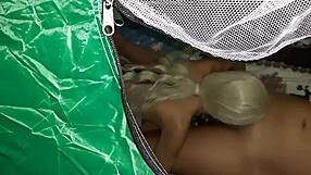 Lesbians Lick Each Other In Tent