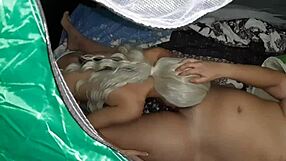 Lesbians Lick Each Other In Tent