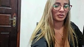 Jhonny Hot learns to sell plans fast in office. Blonde latina teaches him deepthroat.