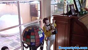 Ebony Realtor Doggystyled During Open House