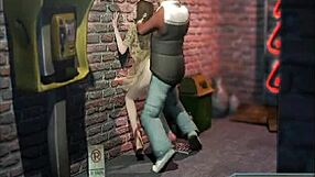 Office worker gets fucked against the wall at work