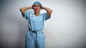 Medical glove fetish ASMR by Dominafire in hospital setting