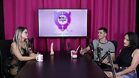 Brazilian beauty lives out her fantasies in a sultry three some scene