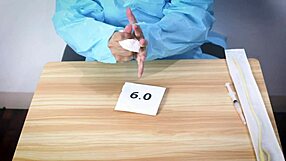 Medical glove fetish ASMR by Dominafire in hospital setting