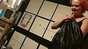 changing clothes and showing off