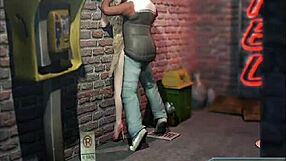 Office worker gets fucked against the wall at work