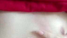 Gay Twink Boy Gropes His Chest Solo