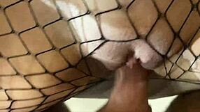 i came a lot on her lace stocking