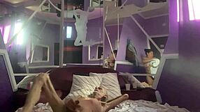 Couple engages in front and back sex