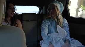 picking up a stranded blonde for group activities