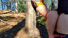 A Seemingly Innocent Park Walk Turns into a Redhot Couple's Blowjob and Riding Session