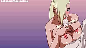 Naruto hentai-parodia Ino Yamanakan villillä nussimisella