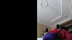 Two BBW Babes Devour One Cock in Wild Lesbian Gangbang!