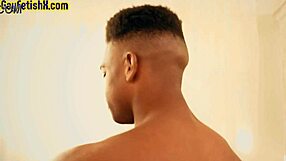 Yo, check this skinny bottom getting fisted in an intense interracial 3some with gloved studs!