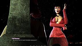 Redhead's Shaved Pussy In Erotic Cinema Muff Diving