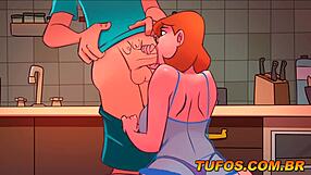 i gave my ass at breakfast time in this hentai anime scene