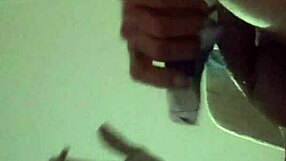 playing with toys and dildo