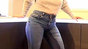 peeing in jeans pants in this everyday story
