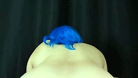 Amateur step-sis pawg rides huge dildo hard