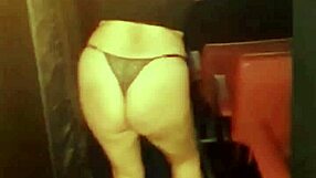 Anny Twerks Seductively In Swing Cinema. Voyeurs Watch Her Pussy.