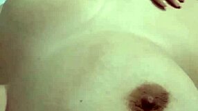 BBW Hotwife's Shaved Pussy: Fingering and Dildo Insertion with Big Boobs