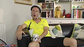 Stocking British Milf Gets Facialized In Heels