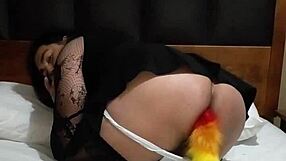 Chilean shemale pamelithatv hard core anal sex and ass fuck