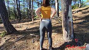 A Seemingly Innocent Park Walk Turns into a Redhot Couple's Blowjob and Riding Session