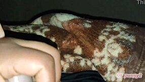 I Used My Friend's Ebony Wife's Hand To Stroke My Monster Cock!