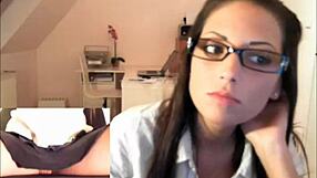 Cute Girl Plays with Cock on Webcam