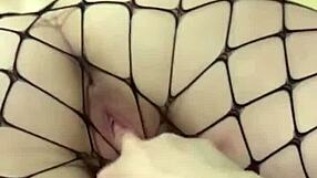 sexy latina milf wife rides my cock in fishnets and gets impregnated