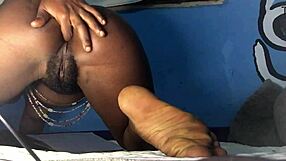 Ever seen that ebony girl from Ghana dildo-fuck her tight asshole?