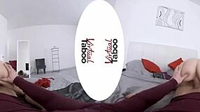 Virtual taboo game with one finger challenge on shaved pussy in POV