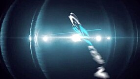 Busty Brunette Natasha Nice Nude Masturbating in Sexy Black Light Video