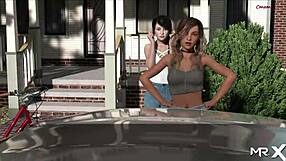 Pine Falls car ready in anime hentai game