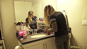 Dtfsluts: Busty blonde tattooed PAWG Karma Rx gets fucked hard by BWC 😍